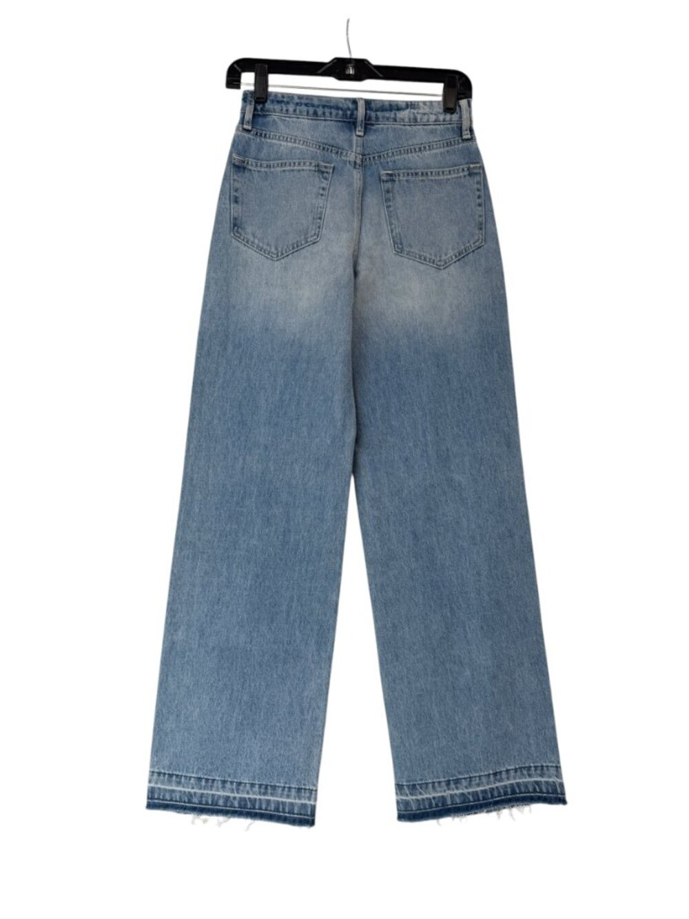 $299 NWT L'Agence Zion Blue Scottie High Rise Wide Denim Jeans size 23/26.5" - Picture 5 of 7